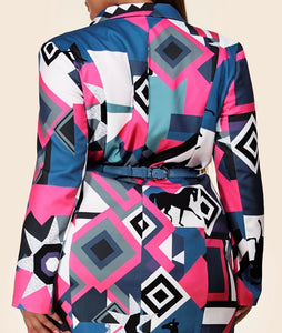 "Anita" Abstract Blazer