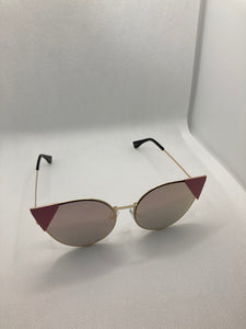 "Aisha" Metallic Cat Eye Sunnies