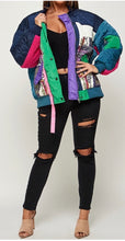 Load image into Gallery viewer, “Doja” Mixed Media Bomber Jacket
