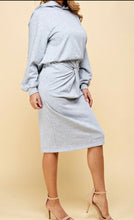 Load image into Gallery viewer, “Jacqueline” Sweatshirt Skirt Set- Grey
