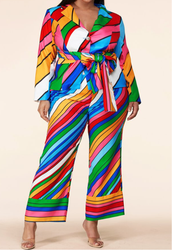 “Lola” Swirl Pant Suit