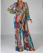 Load image into Gallery viewer, “Taryn” Snake Print Jumpsuit
