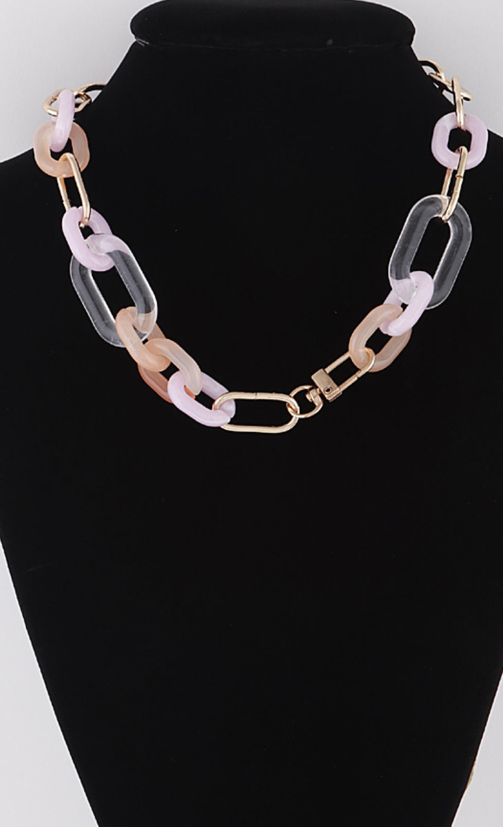 Justine Chain Necklace- Pink or Red