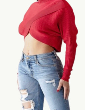 “Sis I’m Tired of His Messiness” Cropped Sweater