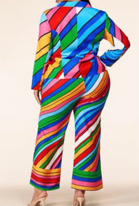 “Lola” Swirl Pant Suit