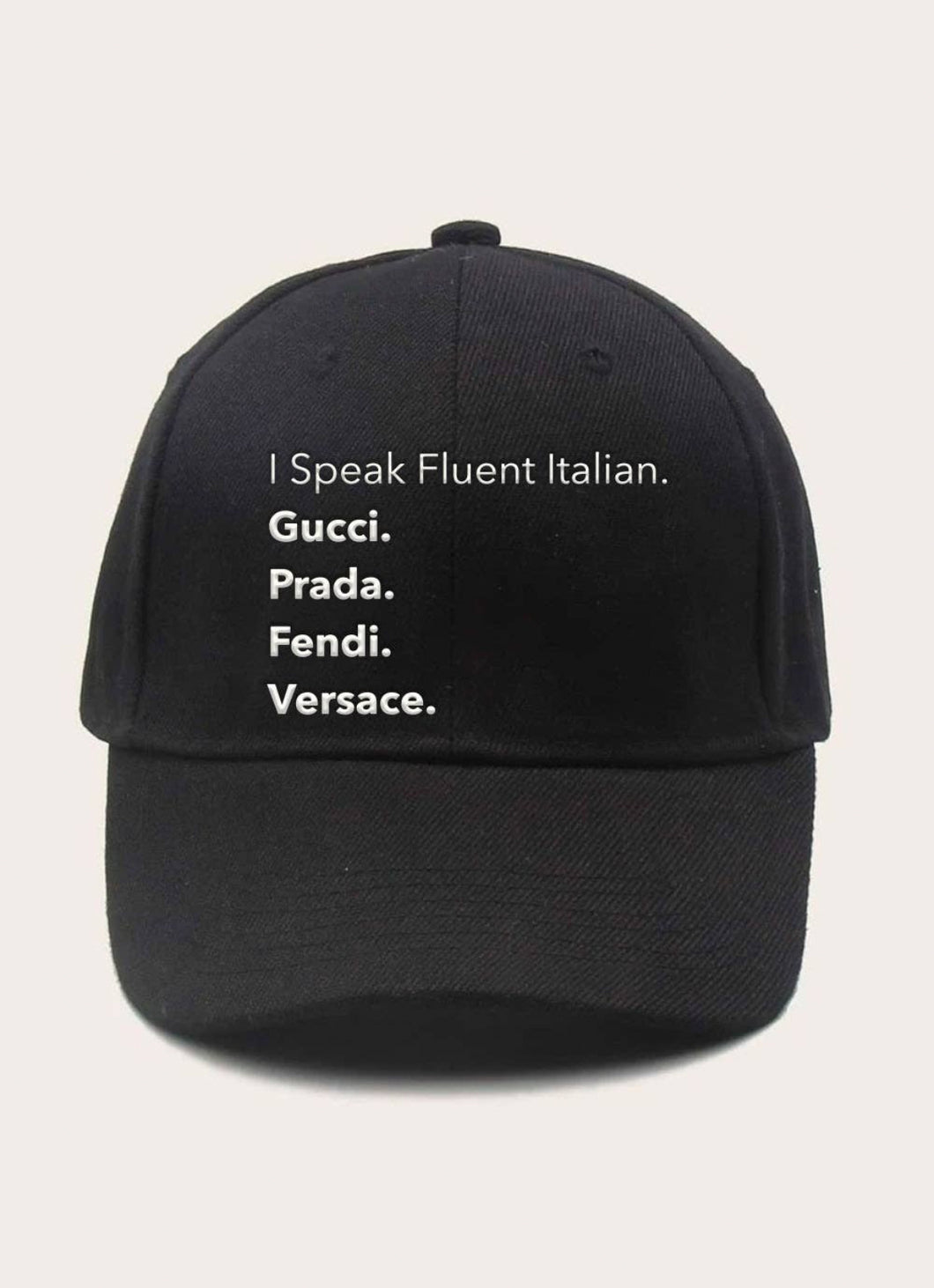 “In Case You Were Wondering I Also Speak Italian” Baseball Cap