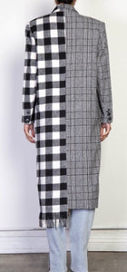 “Kerstin” Mixed Print Coat