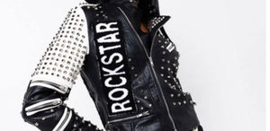 “Ryanna” Rockstar Vegan Leather Jacket