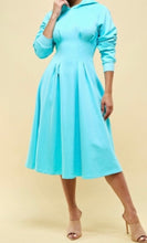 Load image into Gallery viewer, “Veda” Skater Dress with Hood-Mint
