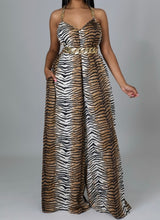 Load image into Gallery viewer, “Kita” Animal Print Jumpsuit
