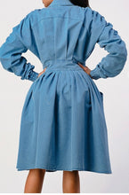 Load image into Gallery viewer, “Kaye” Denim Trench Coat
