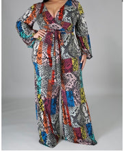 Load image into Gallery viewer, “Taryn” Snake Print Jumpsuit
